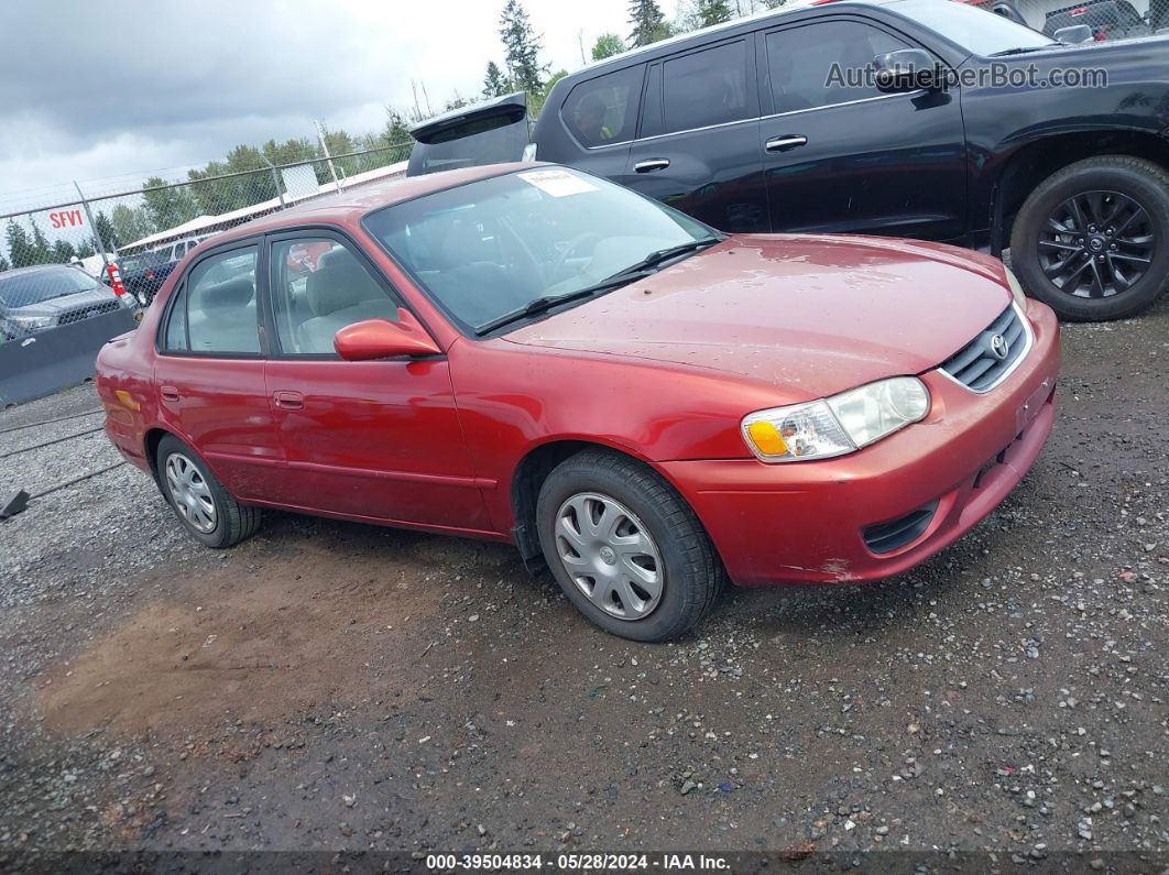 2002 Toyota Corolla Le Orange vin: 1NXBR12E92Z578876