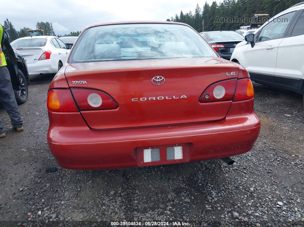 2002 Toyota Corolla Le Orange vin: 1NXBR12E92Z578876