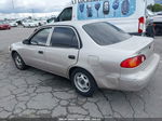 2002 Toyota Corolla Ce Beige vin: 1NXBR12E92Z580546