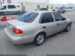 2002 Toyota Corolla Ce Beige vin: 1NXBR12E92Z580546