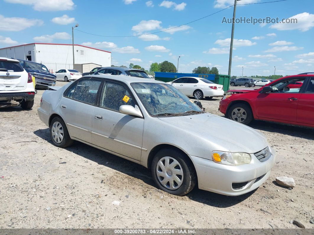 2002 Toyota Corolla Le Silver vin: 1NXBR12E92Z602965