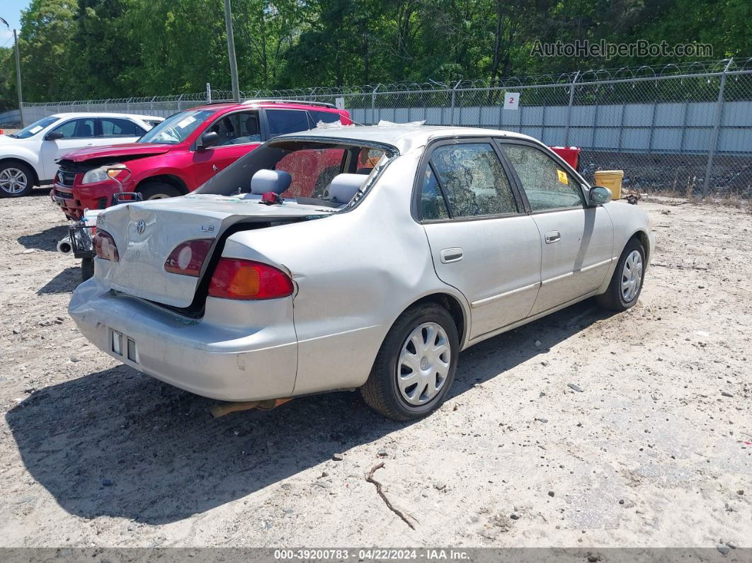 2002 Toyota Corolla Le Silver vin: 1NXBR12E92Z602965