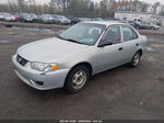 2002 Toyota Corolla Ce Silver vin: 1NXBR12E92Z619233