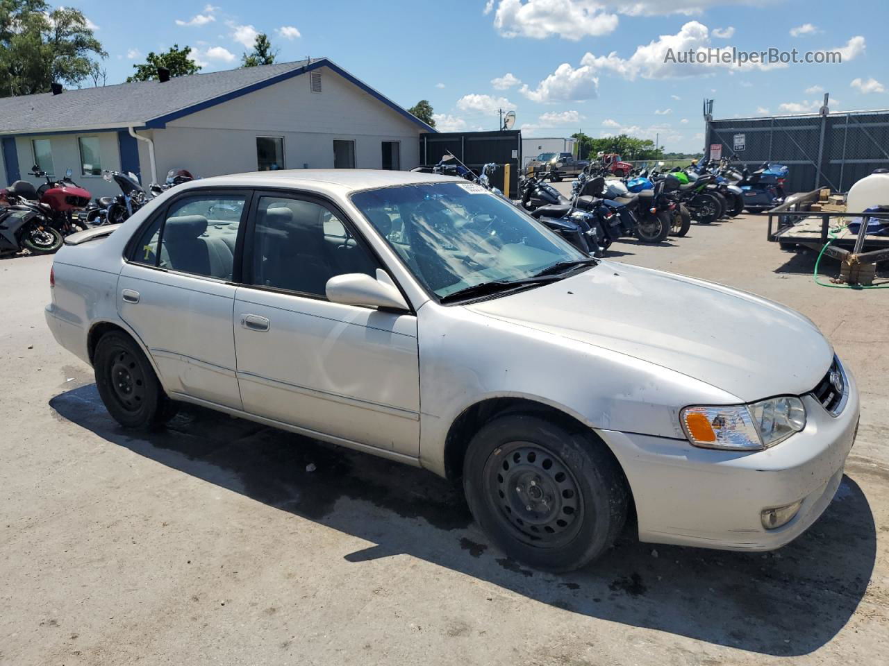 2002 Toyota Corolla Ce Silver vin: 1NXBR12E92Z626425