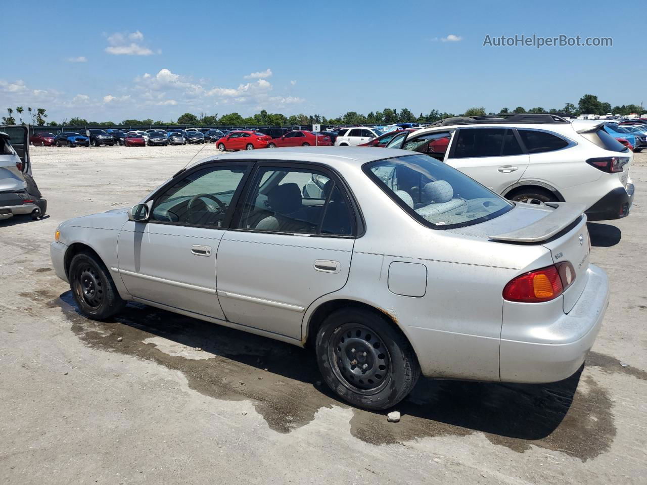 2002 Toyota Corolla Ce Silver vin: 1NXBR12E92Z626425