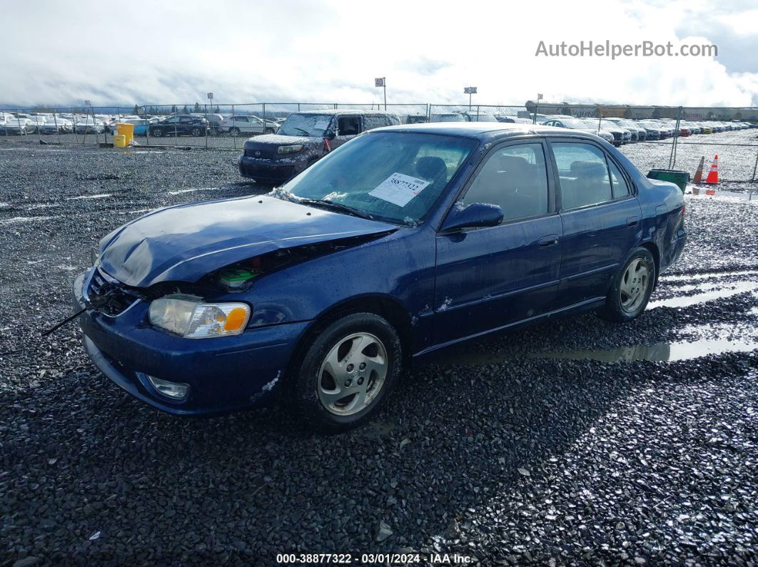 2002 Toyota Corolla S Синий vin: 1NXBR12E92Z640552