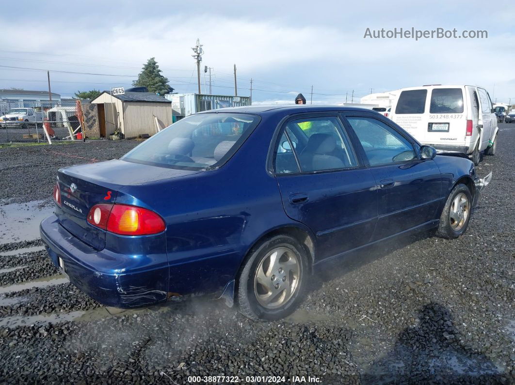 2002 Toyota Corolla S Синий vin: 1NXBR12E92Z640552