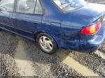 2002 Toyota Corolla S Blue vin: 1NXBR12E92Z640552