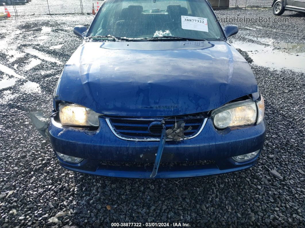 2002 Toyota Corolla S Blue vin: 1NXBR12E92Z640552