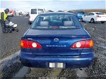 2002 Toyota Corolla S Blue vin: 1NXBR12E92Z640552