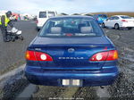 2002 Toyota Corolla S Blue vin: 1NXBR12E92Z640552