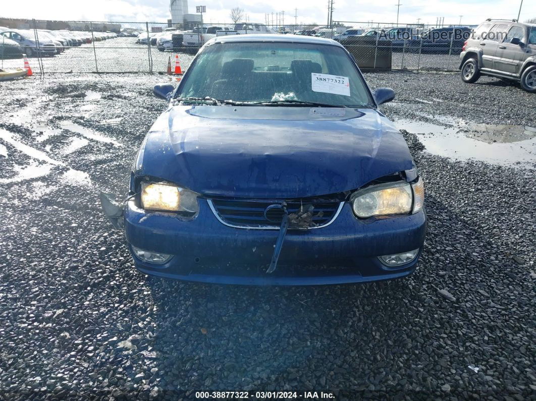 2002 Toyota Corolla S Blue vin: 1NXBR12E92Z640552