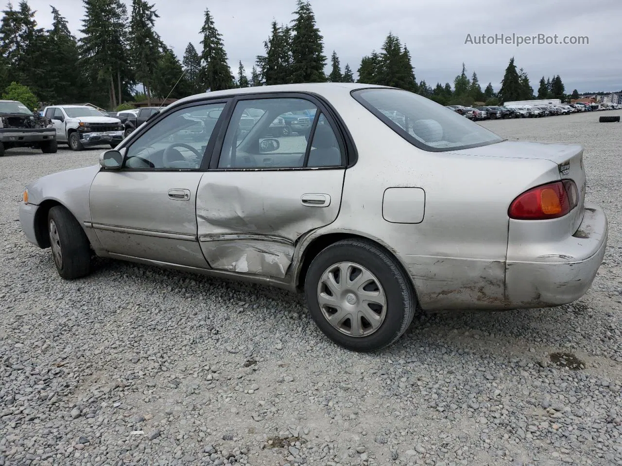 2002 Toyota Corolla Ce Gray vin: 1NXBR12E92Z646206