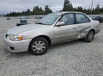 2002 Toyota Corolla Ce Gray vin: 1NXBR12E92Z646206