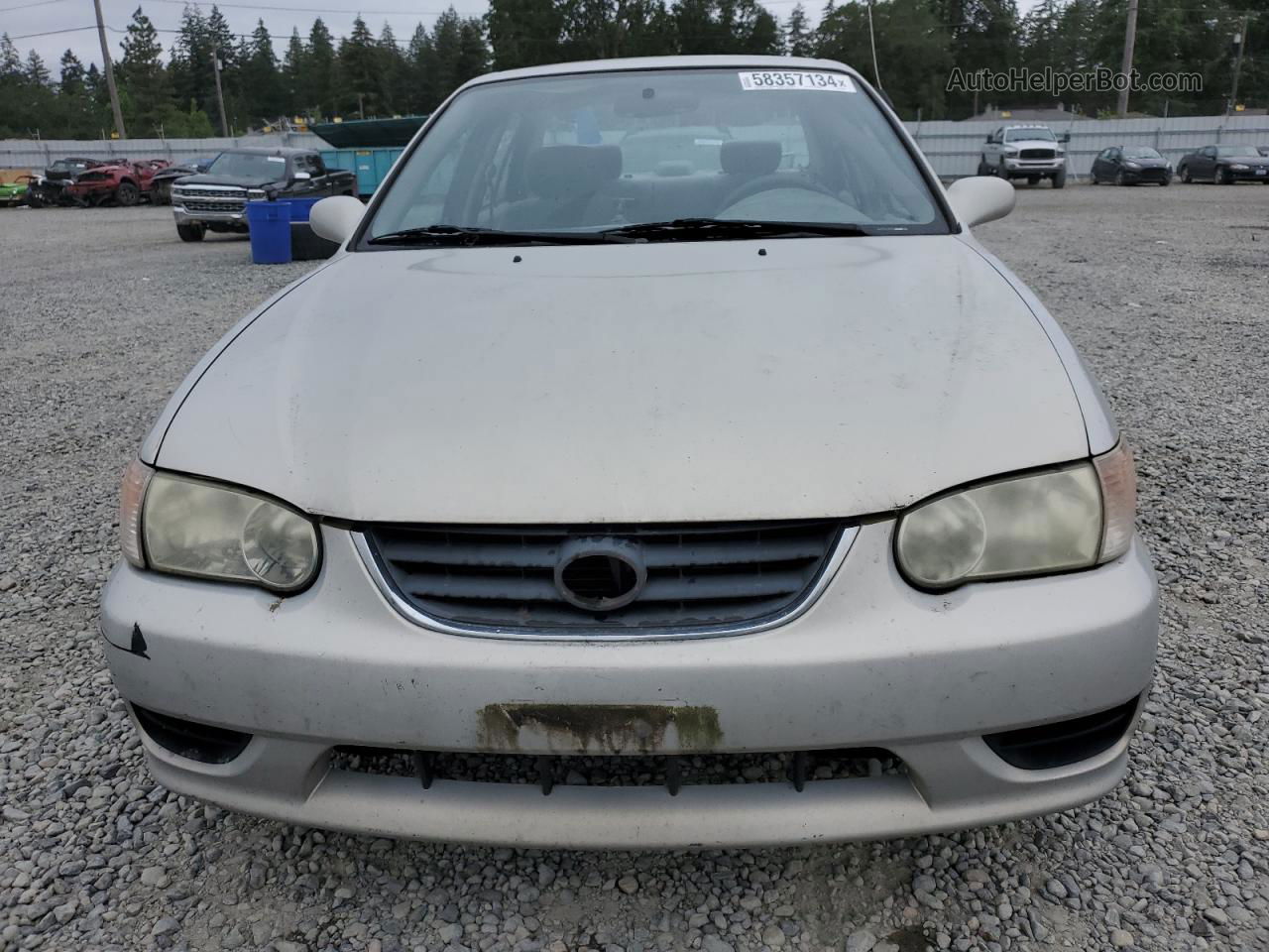 2002 Toyota Corolla Ce Gray vin: 1NXBR12E92Z646206