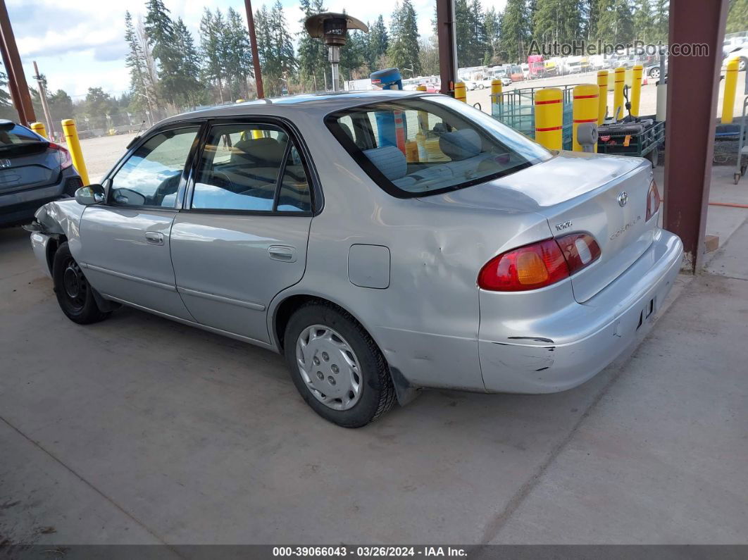 2002 Toyota Corolla Ce/le/s Silver vin: 1NXBR12E92Z649185