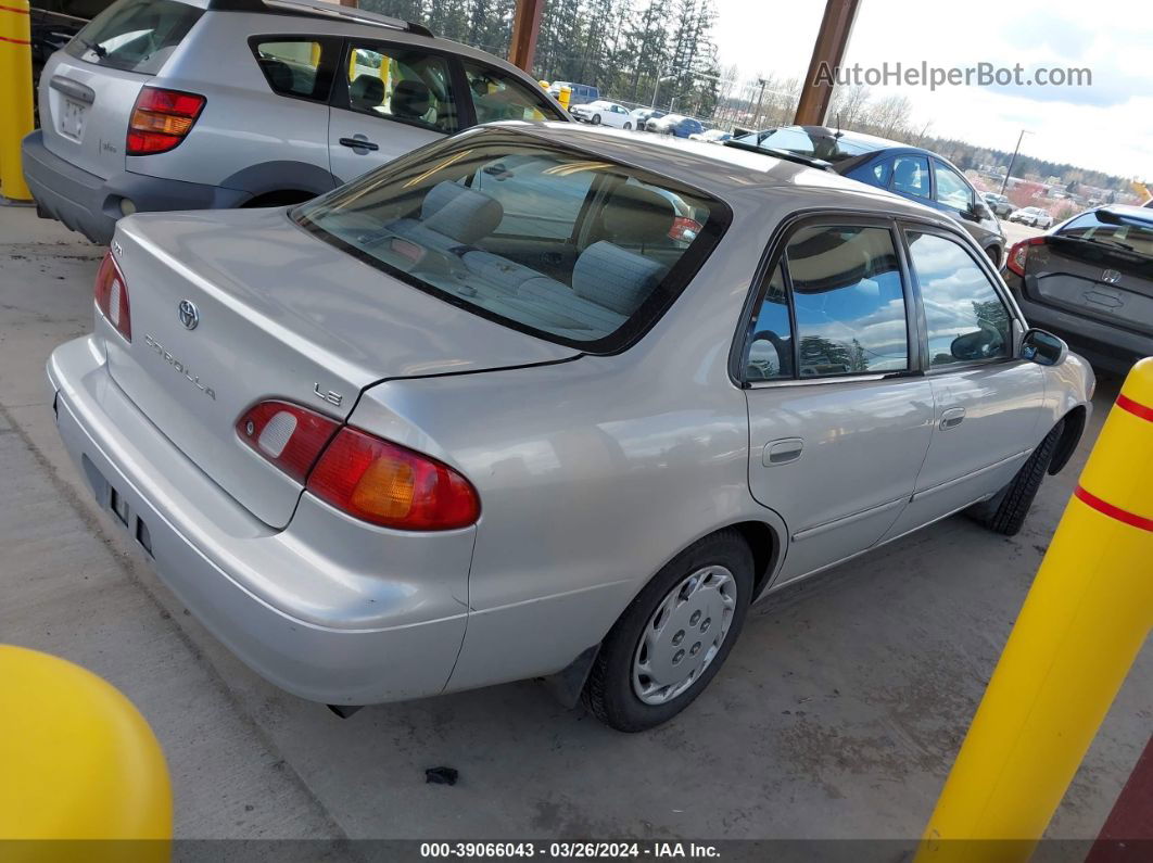 2002 Toyota Corolla Ce/le/s Silver vin: 1NXBR12E92Z649185