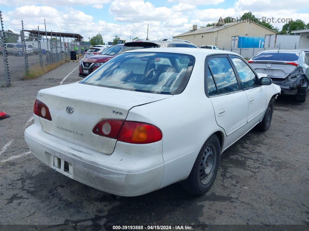 2002 Toyota Corolla Le White vin: 1NXBR12EX2Z611660