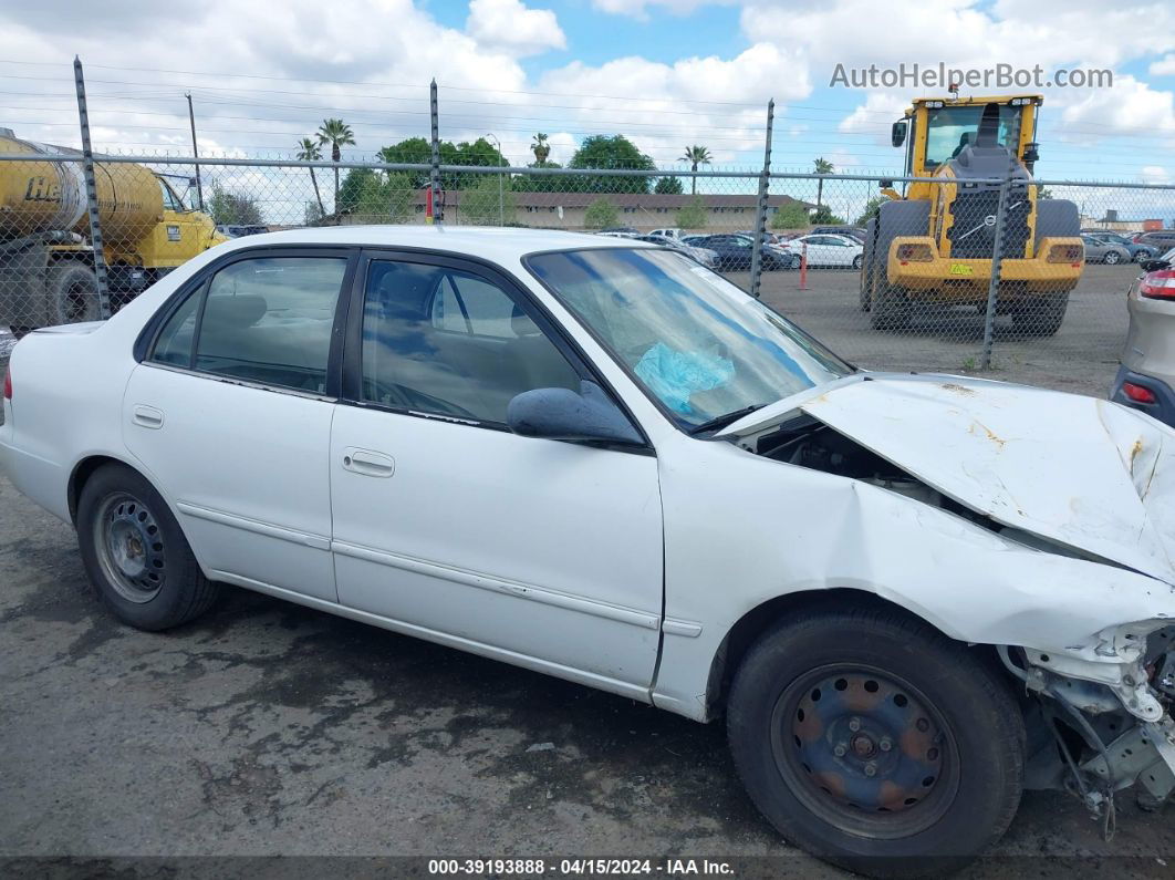 2002 Toyota Corolla Le White vin: 1NXBR12EX2Z611660