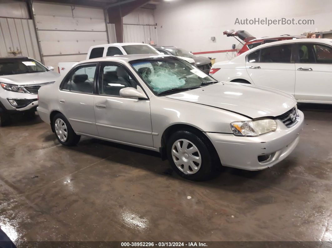 2002 Toyota Corolla Le Silver vin: 1NXBR12EX2Z622495