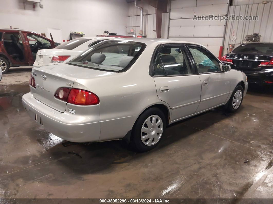 2002 Toyota Corolla Le Silver vin: 1NXBR12EX2Z622495