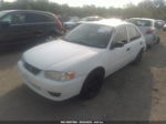 2002 Toyota Corolla Ce White vin: 1NXBR12EX2Z630676