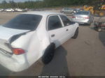 2002 Toyota Corolla Ce White vin: 1NXBR12EX2Z630676