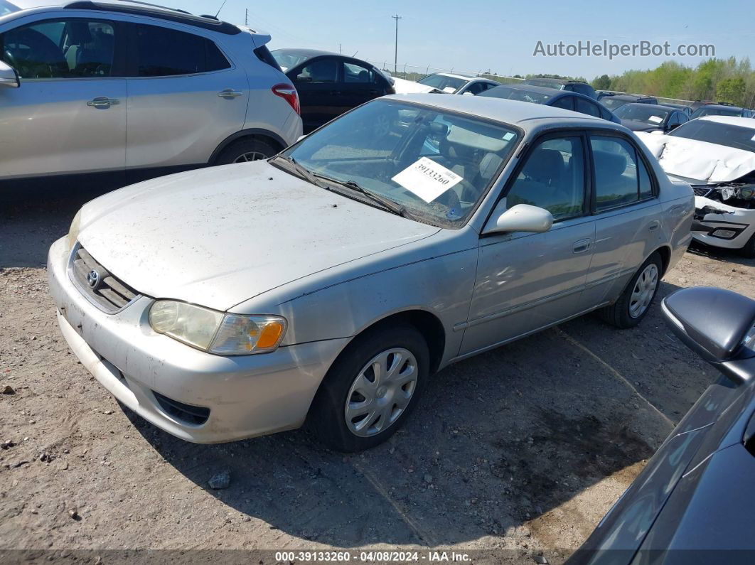 2002 Toyota Corolla Le Silver vin: 1NXBR12EX2Z642276