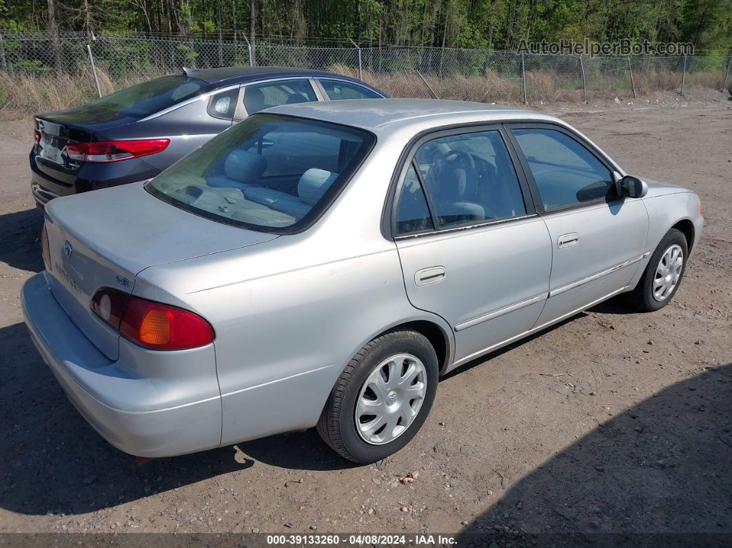 2002 Toyota Corolla Le Silver vin: 1NXBR12EX2Z642276