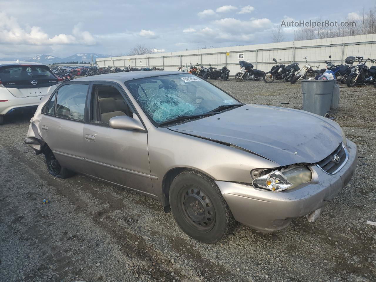 2002 Toyota Corolla Ce Silver vin: 1NXBR12EX2Z653701