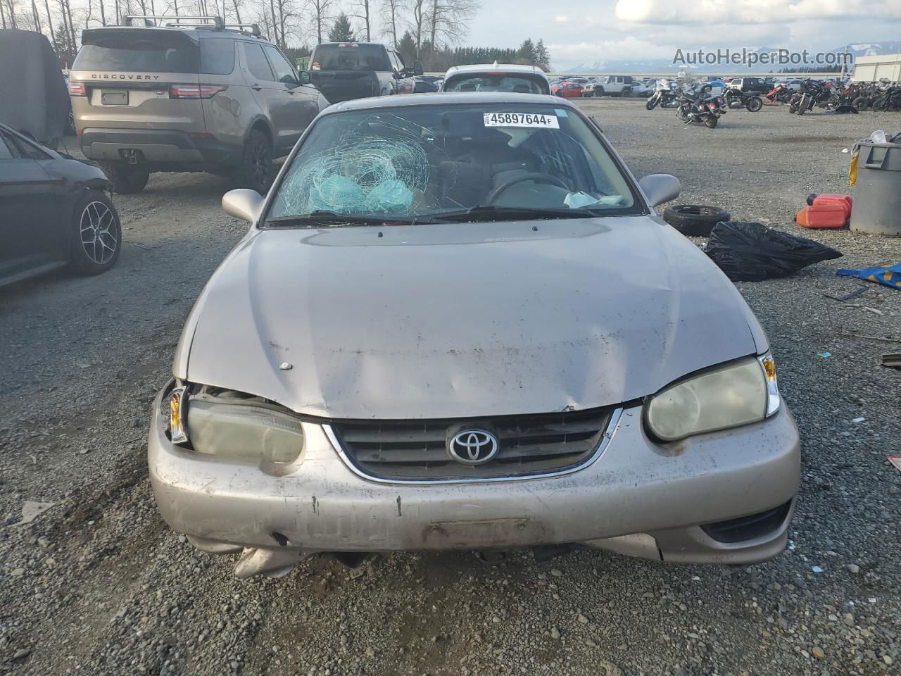 2002 Toyota Corolla Ce Silver vin: 1NXBR12EX2Z653701