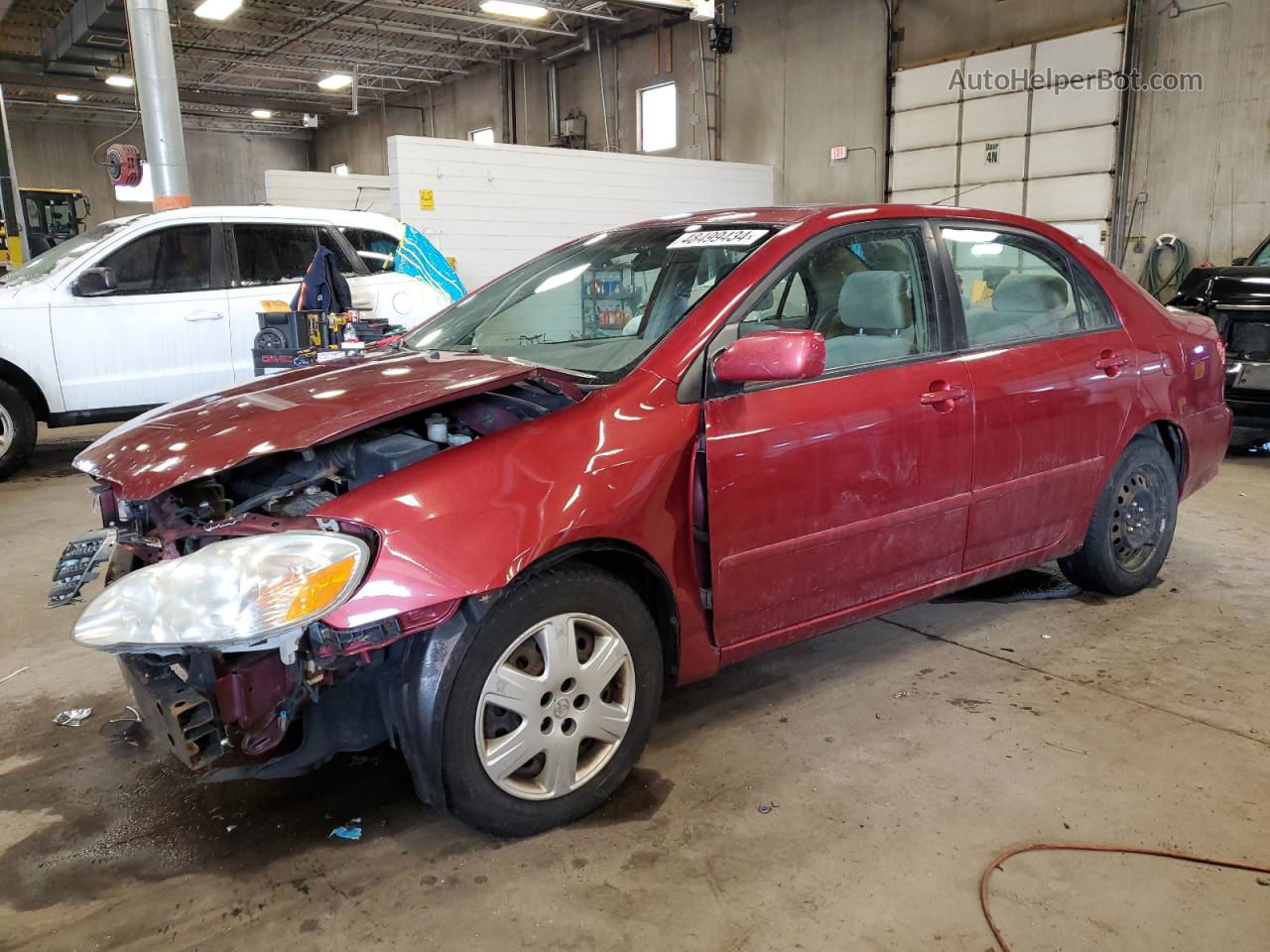 2005 Toyota Corolla Ce Red vin: 1NXBR30E15Z406652