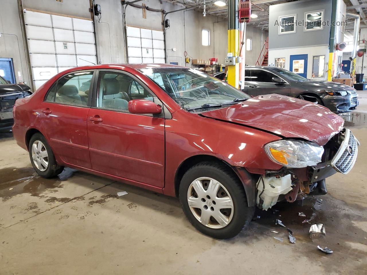 2005 Toyota Corolla Ce Red vin: 1NXBR30E15Z406652