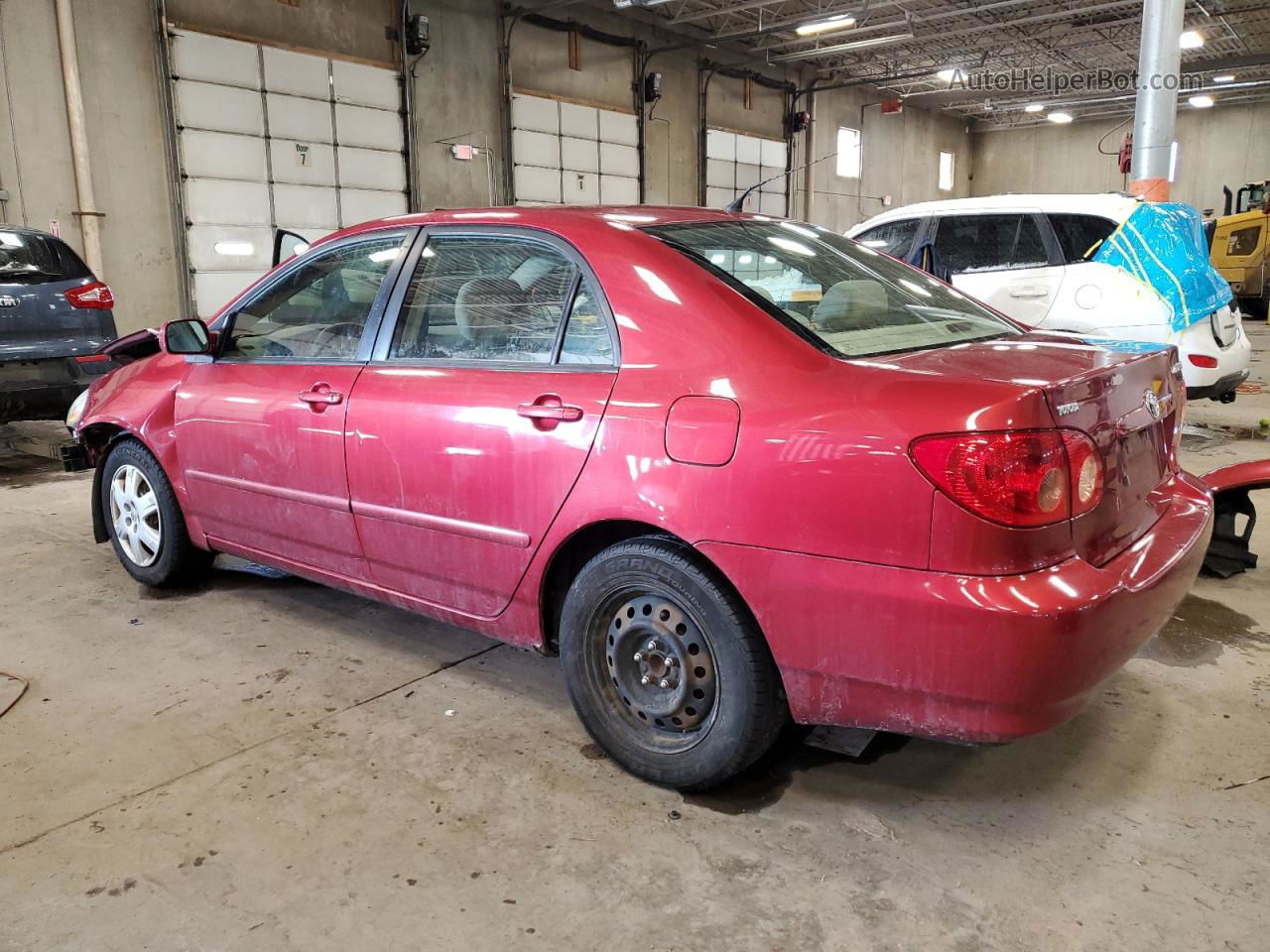 2005 Toyota Corolla Ce Red vin: 1NXBR30E15Z406652