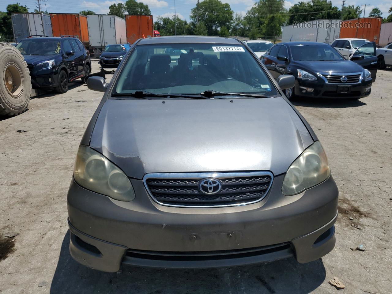 2005 Toyota Corolla Ce Gray vin: 1NXBR30E15Z490438