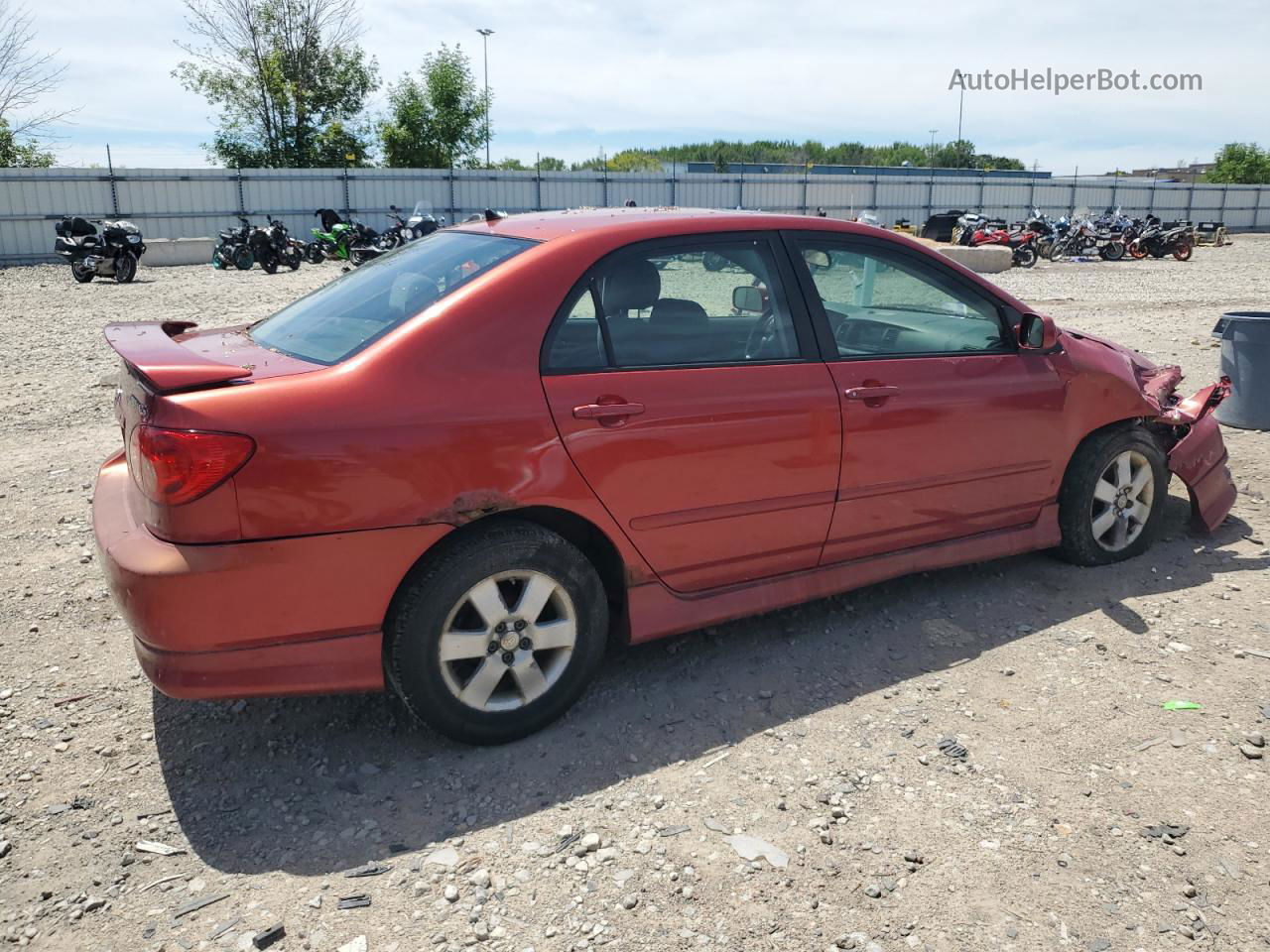 2008 Toyota Corolla Ce Red vin: 1NXBR30E38Z947982