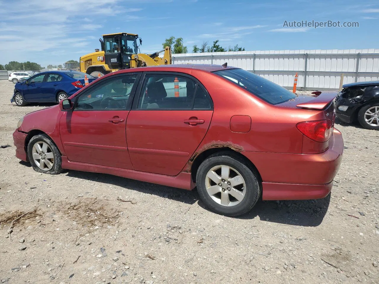 2008 Toyota Corolla Ce Red vin: 1NXBR30E38Z947982