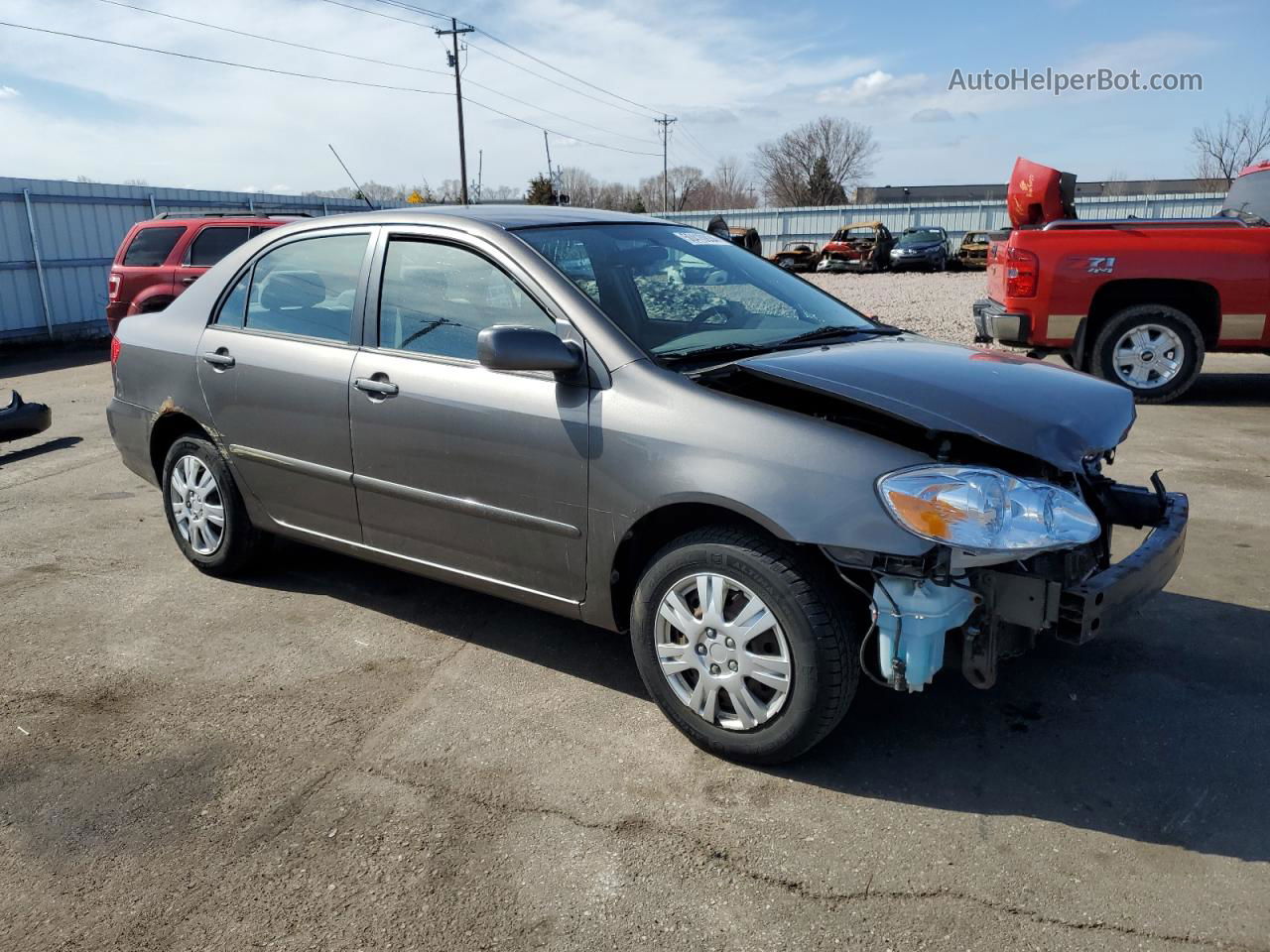 2005 Toyota Corolla Ce Gray vin: 1NXBR30E55Z357942