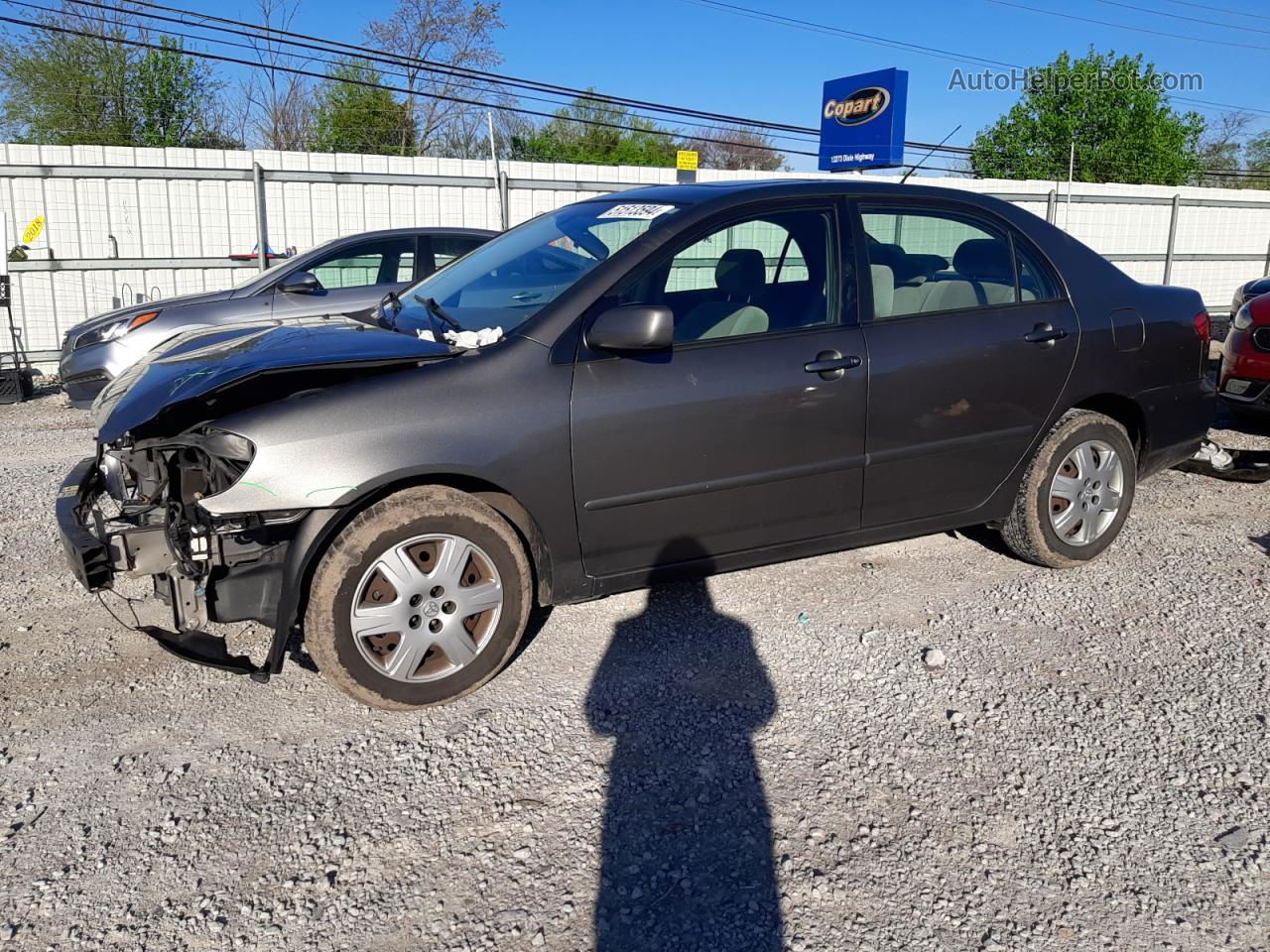 2008 Toyota Corolla Ce Gray vin: 1NXBR30E68Z952240