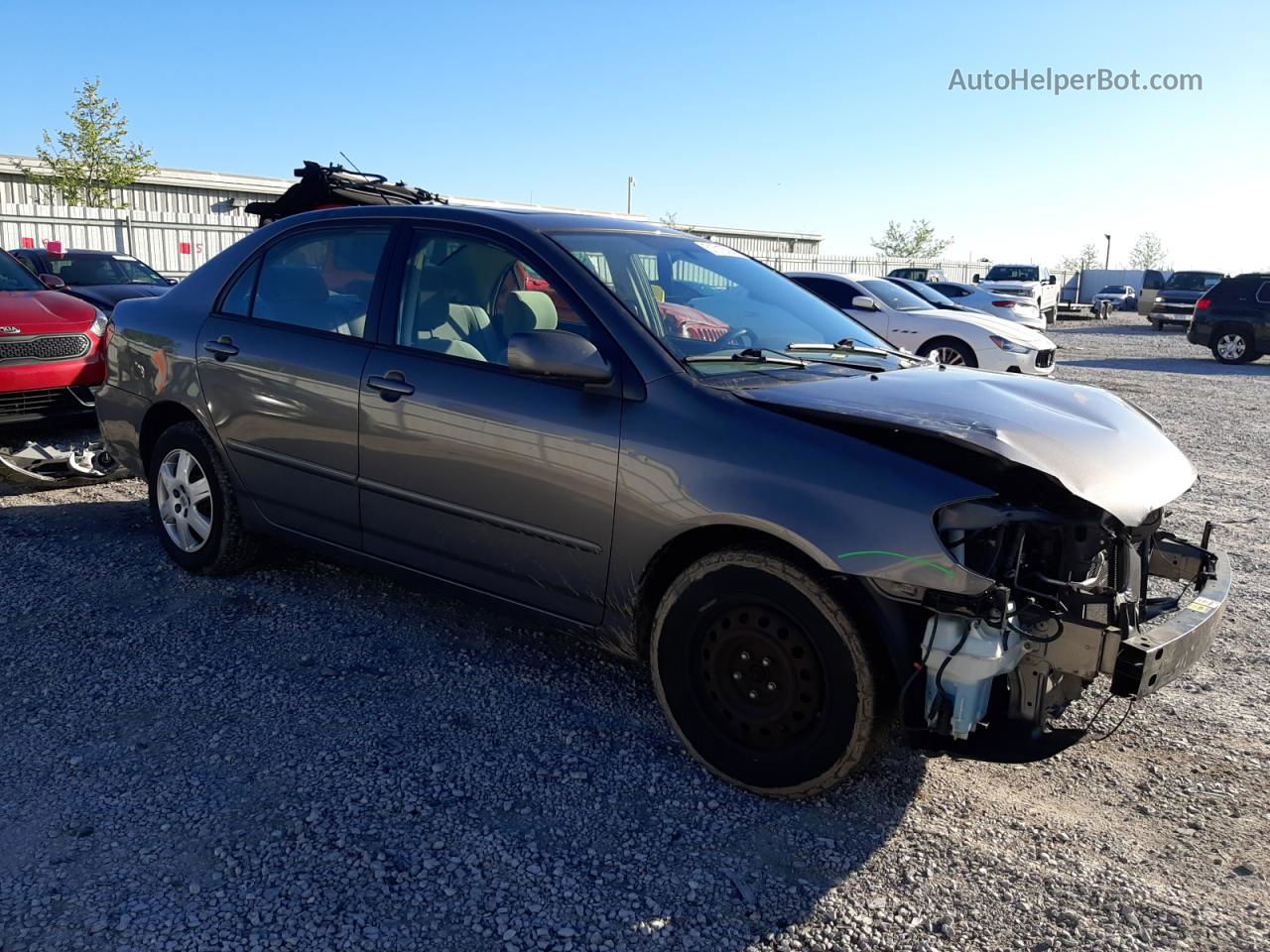 2008 Toyota Corolla Ce Gray vin: 1NXBR30E68Z952240