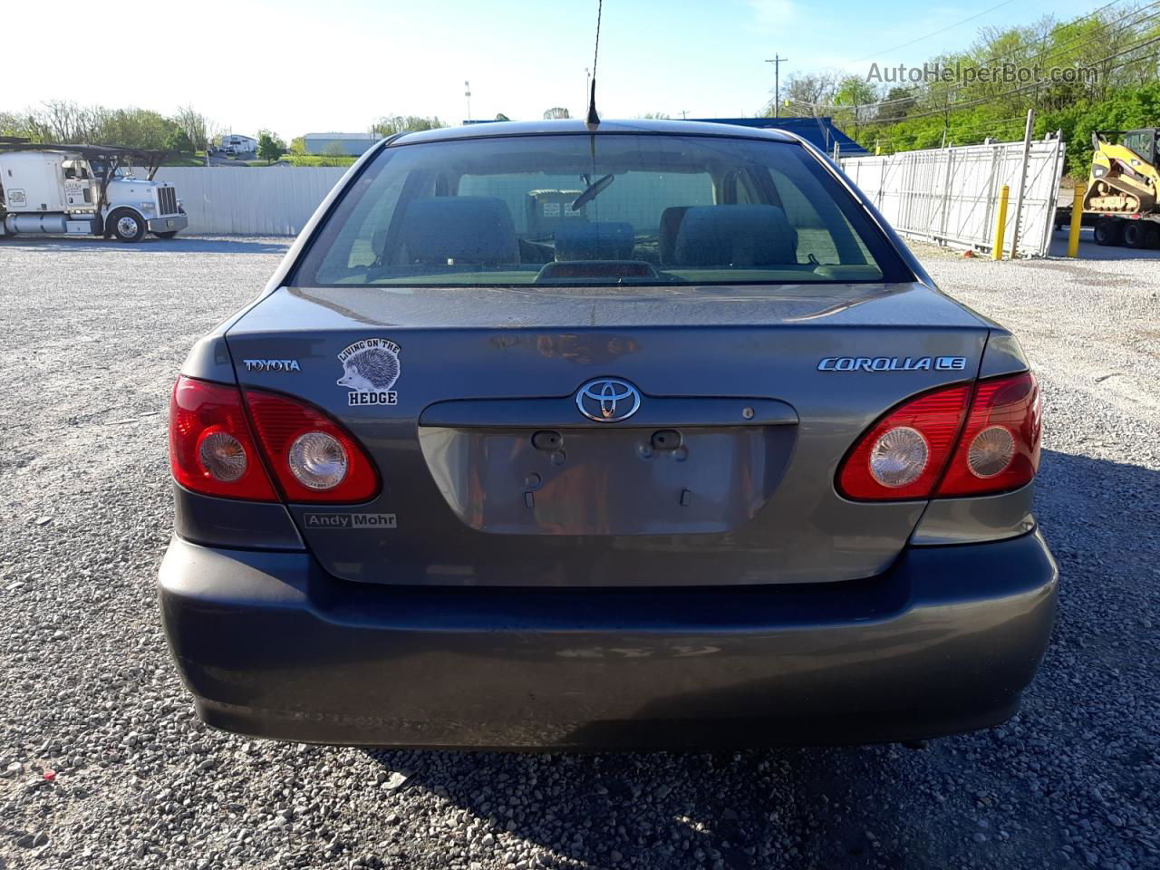 2008 Toyota Corolla Ce Gray vin: 1NXBR30E68Z952240