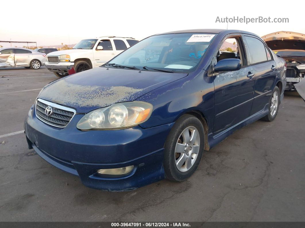 2005 Toyota Corolla S Blue vin: 1NXBR30E75Z435539