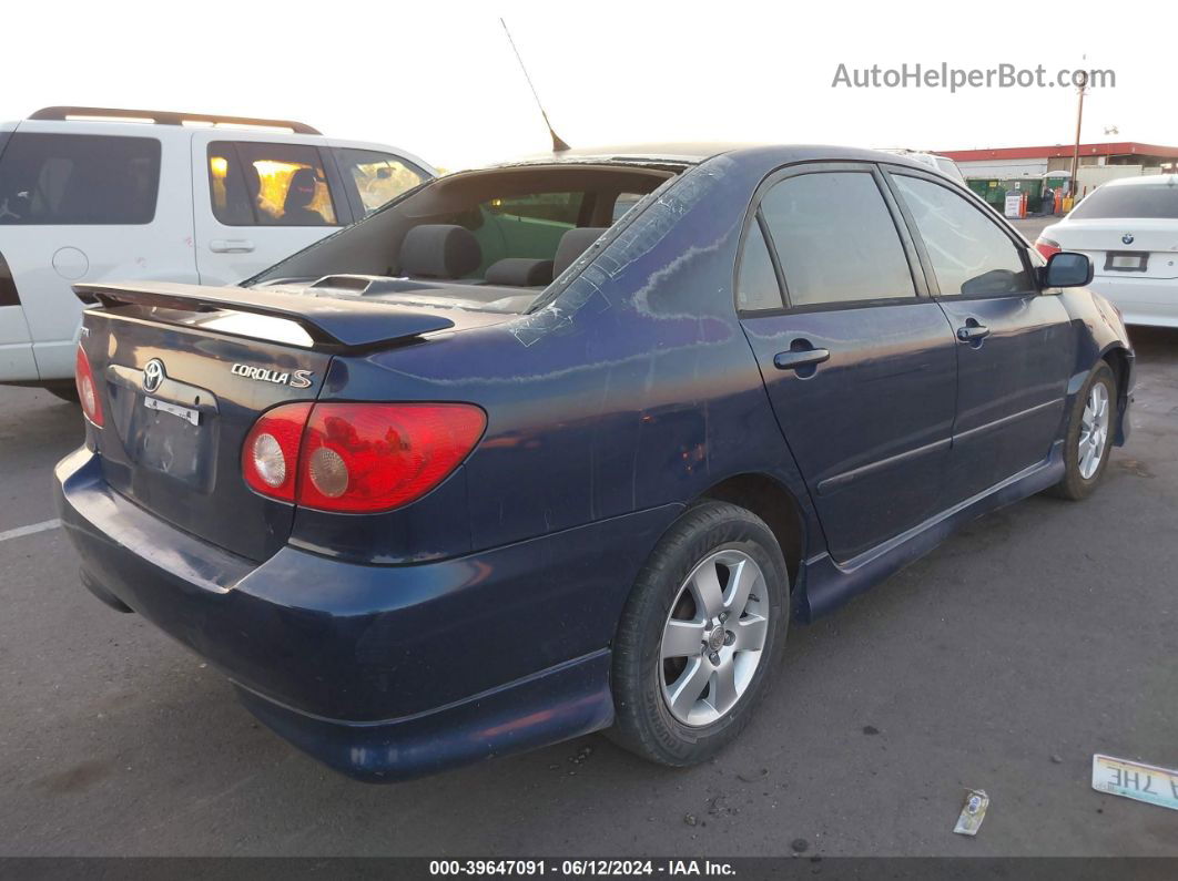 2005 Toyota Corolla S Blue vin: 1NXBR30E75Z435539