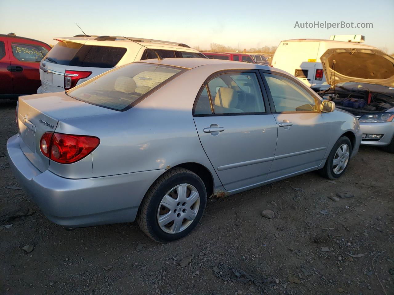 2005 Toyota Corolla Ce Silver vin: 1NXBR30E85Z458120