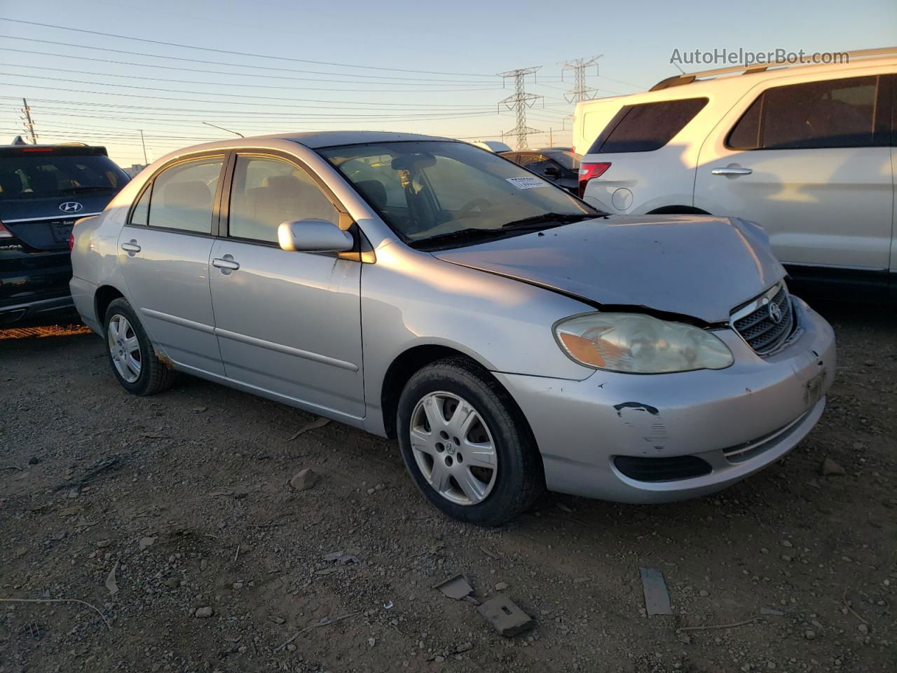 2005 Toyota Corolla Ce Silver vin: 1NXBR30E85Z458120