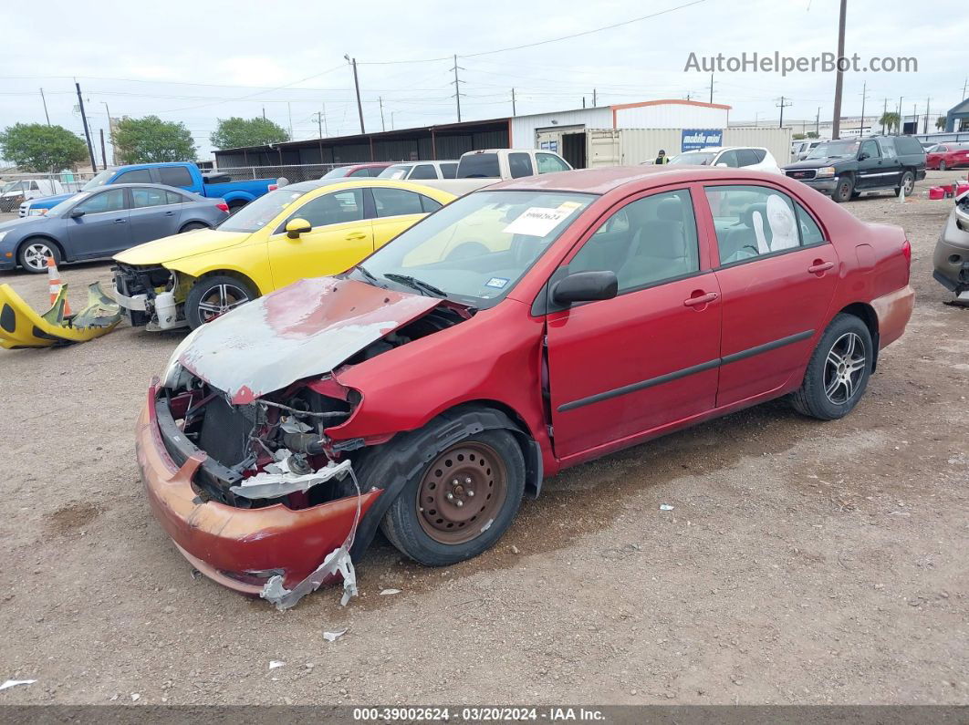 2008 Toyota Corolla Ce Red vin: 1NXBR30E88Z942230