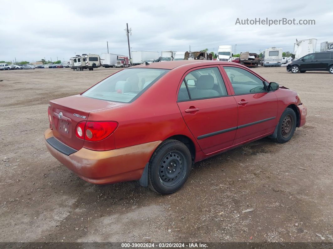 2008 Toyota Corolla Ce Red vin: 1NXBR30E88Z942230