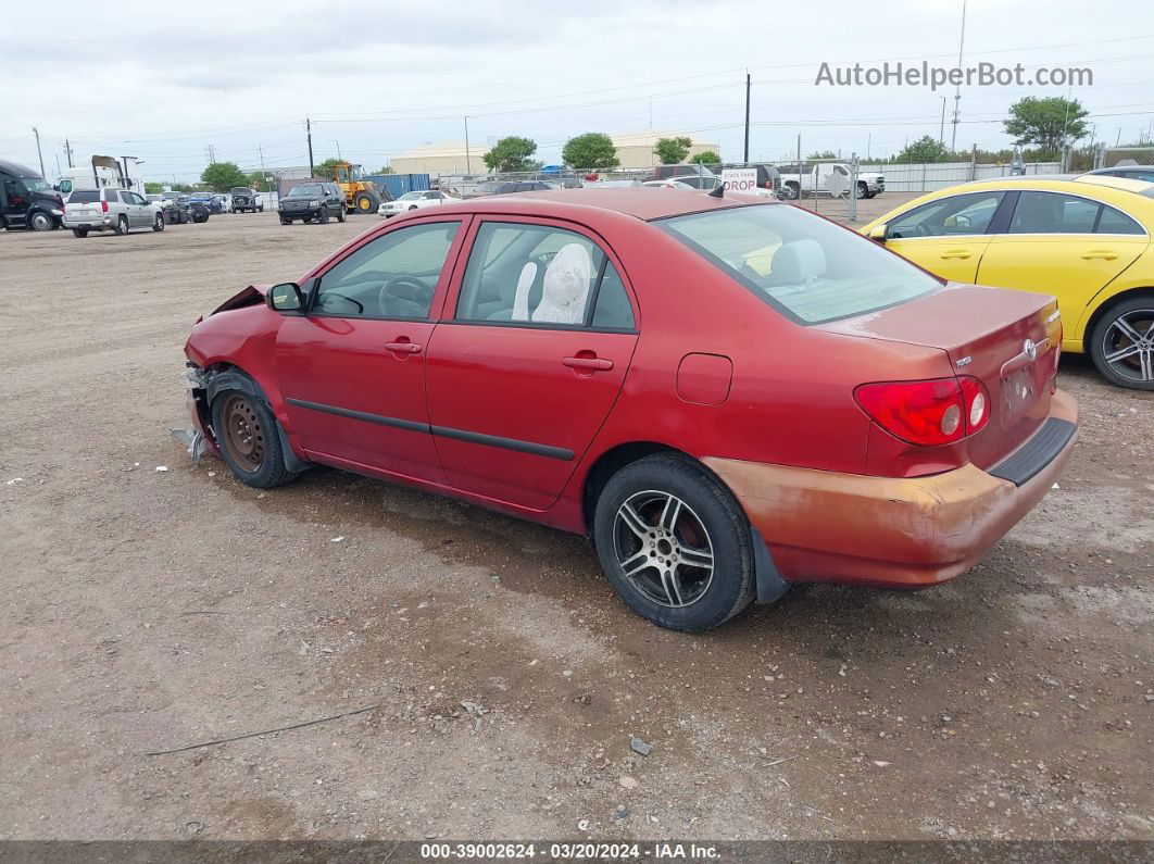 2008 Toyota Corolla Ce Red vin: 1NXBR30E88Z942230