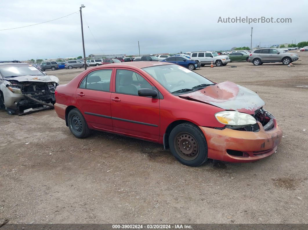 2008 Toyota Corolla Ce Red vin: 1NXBR30E88Z942230