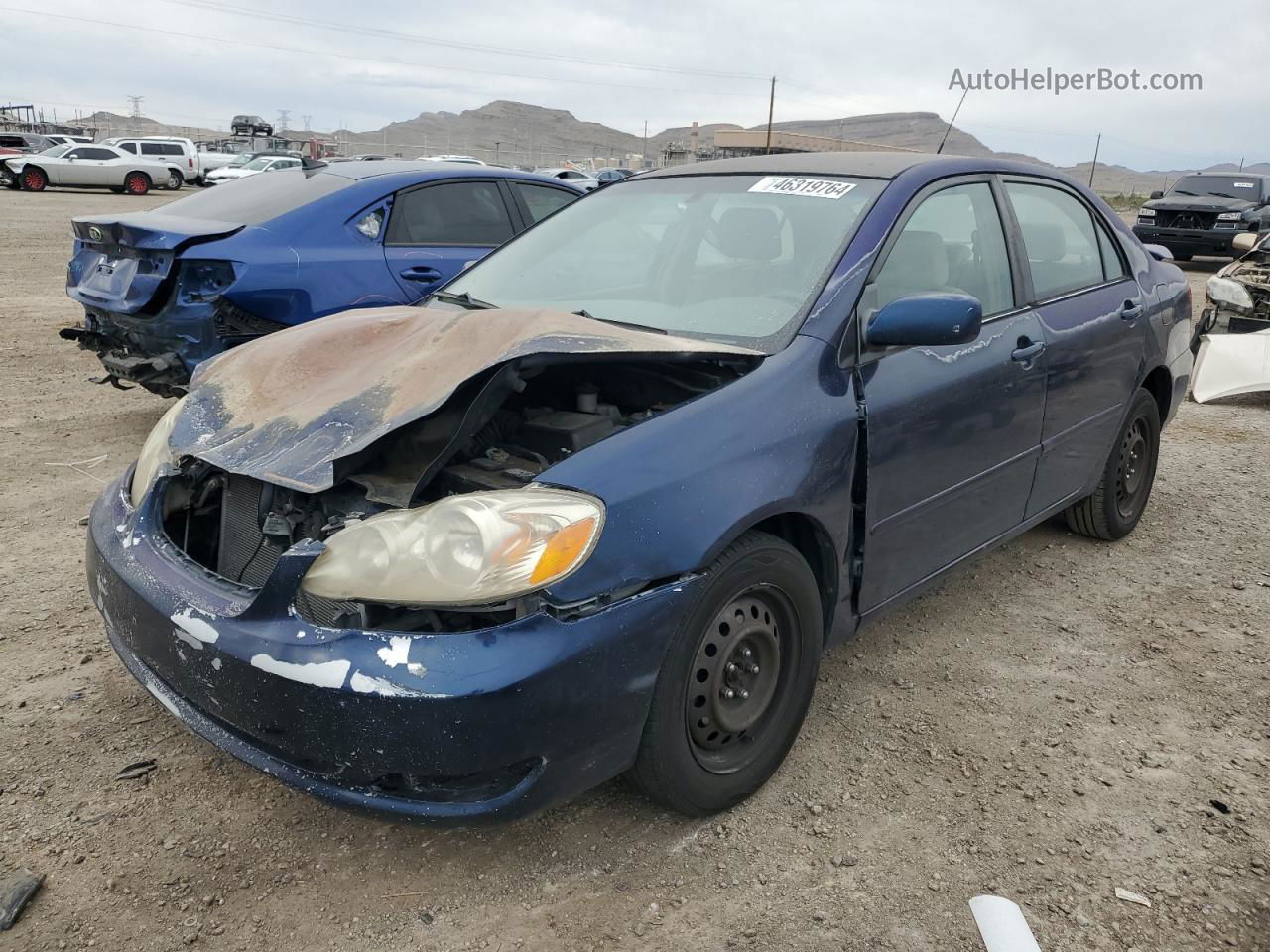 2008 Toyota Corolla Ce Blue vin: 1NXBR30E88Z948092